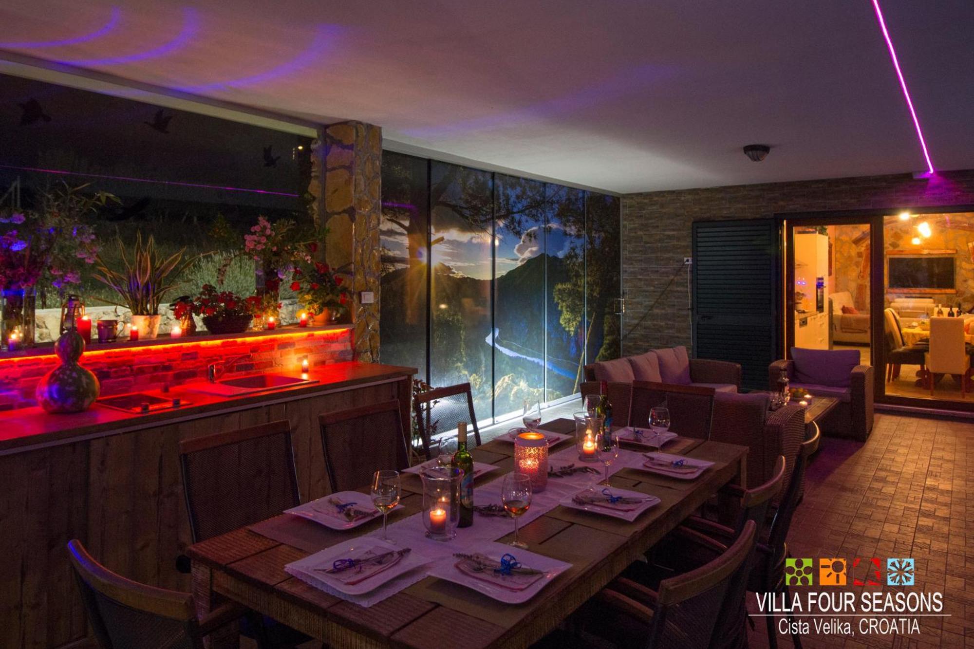 Villa Four Seasons, Heated Pool And 3 En-Suite Bathrooms Velika Čista Exterior foto